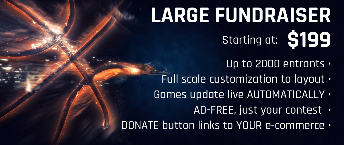 Large Fundraiser NCAA Tournament Bracket Challenge Manager